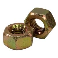 2HN12ZY 1/2"-13 A194-2H Heavy Hex Nut, Coarse, Med. Carbon, Zinc Yellow